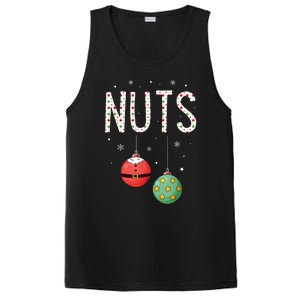 Chest Nuts Matching Funny Christmas Couples Chestnuts Nuts PosiCharge Competitor Tank