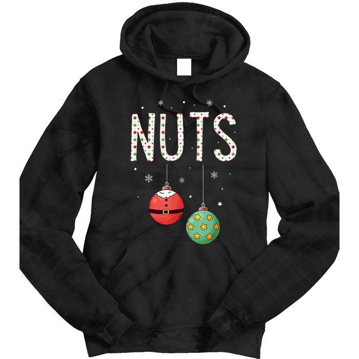 Chest Nuts Matching Funny Christmas Couples Chestnuts Nuts Tie Dye Hoodie