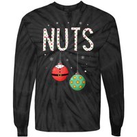 Chest Nuts Matching Funny Christmas Couples Chestnuts Nuts Tie-Dye Long Sleeve Shirt