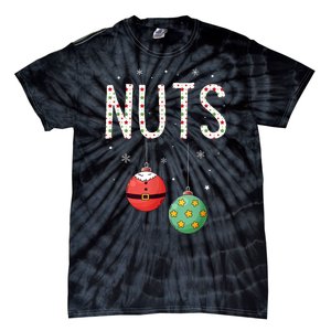 Chest Nuts Matching Funny Christmas Couples Chestnuts Nuts Tie-Dye T-Shirt