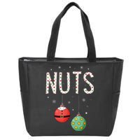 Chest Nuts Matching Funny Christmas Couples Chestnuts Nuts Zip Tote Bag