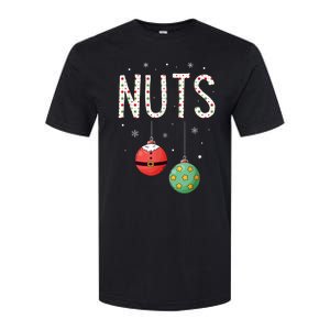 Chest Nuts Matching Funny Christmas Couples Chestnuts Nuts Softstyle CVC T-Shirt