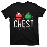 Chest Nuts Matching Funny Christmas Couples Chestnuts Chest T-Shirt