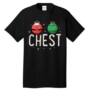 Chest Nuts Matching Funny Christmas Couples Chestnuts Chest Tall T-Shirt