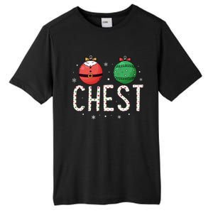 Chest Nuts Matching Funny Christmas Couples Chestnuts Chest Tall Fusion ChromaSoft Performance T-Shirt