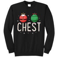 Chest Nuts Matching Funny Christmas Couples Chestnuts Chest Tall Sweatshirt