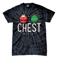 Chest Nuts Matching Funny Christmas Couples Chestnuts Chest Tie-Dye T-Shirt