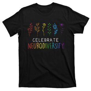 CELEBRATE NEURODIVERSITY Mental Health Autism Awareness T-Shirt