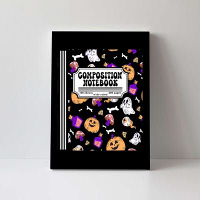 Composition Notebook Matching Halloween Costume For Teachers Canvas