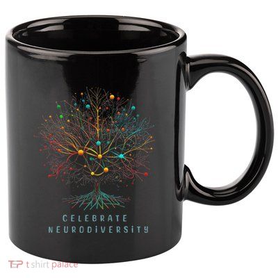 Celebrate Neurodiversity Mental Health Autism Awareness 11oz C Handle Ceramic Mug