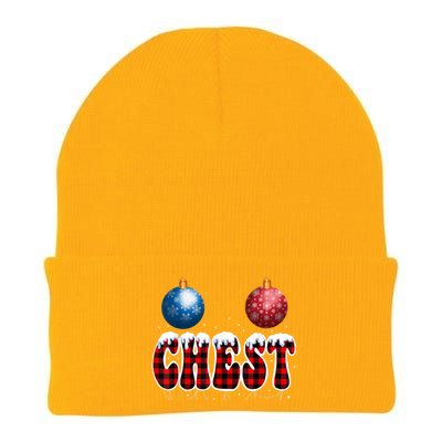 Chest Nuts Matching Chestnuts Funny Christmas Couples Nuts Cool Gift Knit Cap Winter Beanie