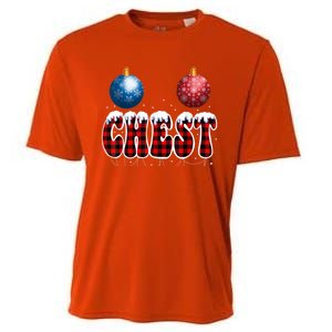 Chest Nuts Matching Chestnuts Funny Christmas Couples Nuts Cool Gift Cooling Performance Crew T-Shirt