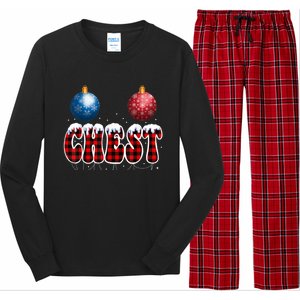 Chest Nuts Matching Chestnuts Funny Christmas Couples Nuts Cool Gift Long Sleeve Pajama Set