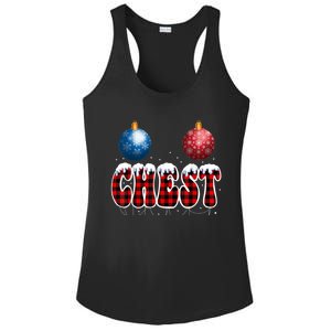 Chest Nuts Matching Chestnuts Funny Christmas Couples Nuts Cool Gift Ladies PosiCharge Competitor Racerback Tank