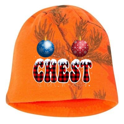 Chest Nuts Matching Chestnuts Funny Christmas Couples Nuts Cool Gift Kati - Camo Knit Beanie