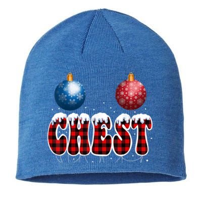 Chest Nuts Matching Chestnuts Funny Christmas Couples Nuts Cool Gift Sustainable Beanie