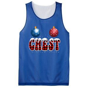 Chest Nuts Matching Chestnuts Funny Christmas Couples Nuts Cool Gift Mesh Reversible Basketball Jersey Tank