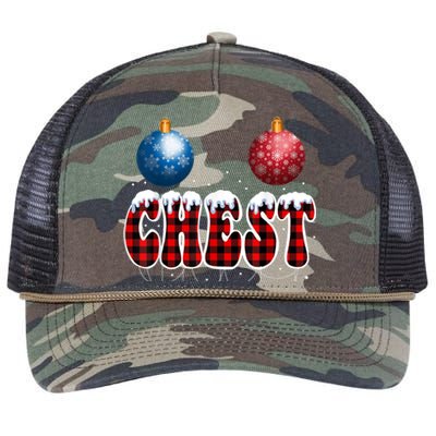 Chest Nuts Matching Chestnuts Funny Christmas Couples Nuts Cool Gift Retro Rope Trucker Hat Cap