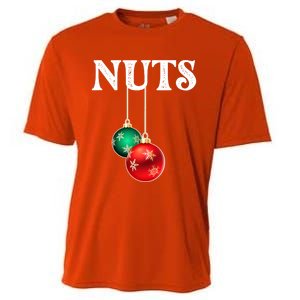 Chest Nuts Matching Chestnuts Christmas Couples Nuts Gift Cooling Performance Crew T-Shirt