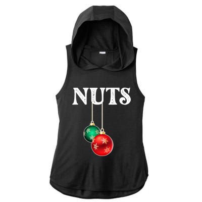 Chest Nuts Matching Chestnuts Christmas Couples Nuts Gift Ladies PosiCharge Tri-Blend Wicking Draft Hoodie Tank