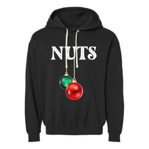 Chest Nuts Matching Chestnuts Christmas Couples Nuts Gift Garment-Dyed Fleece Hoodie