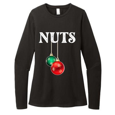 Chest Nuts Matching Chestnuts Christmas Couples Nuts Gift Womens CVC Long Sleeve Shirt