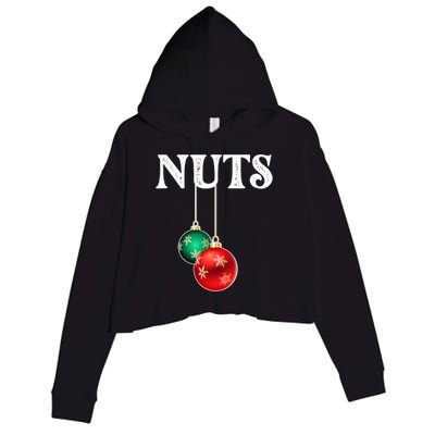 Chest Nuts Matching Chestnuts Christmas Couples Nuts Gift Crop Fleece Hoodie