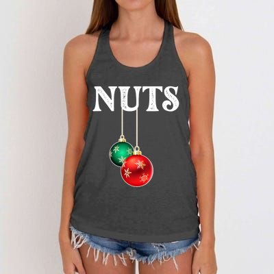 Chest Nuts Matching Chestnuts Christmas Couples Nuts Gift Women's Knotted Racerback Tank