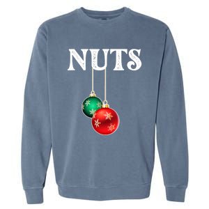 Chest Nuts Matching Chestnuts Christmas Couples Nuts Gift Garment-Dyed Sweatshirt