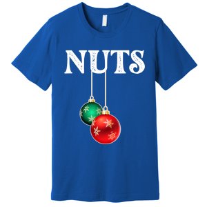 Chest Nuts Matching Chestnuts Christmas Couples Nuts Gift Premium T-Shirt