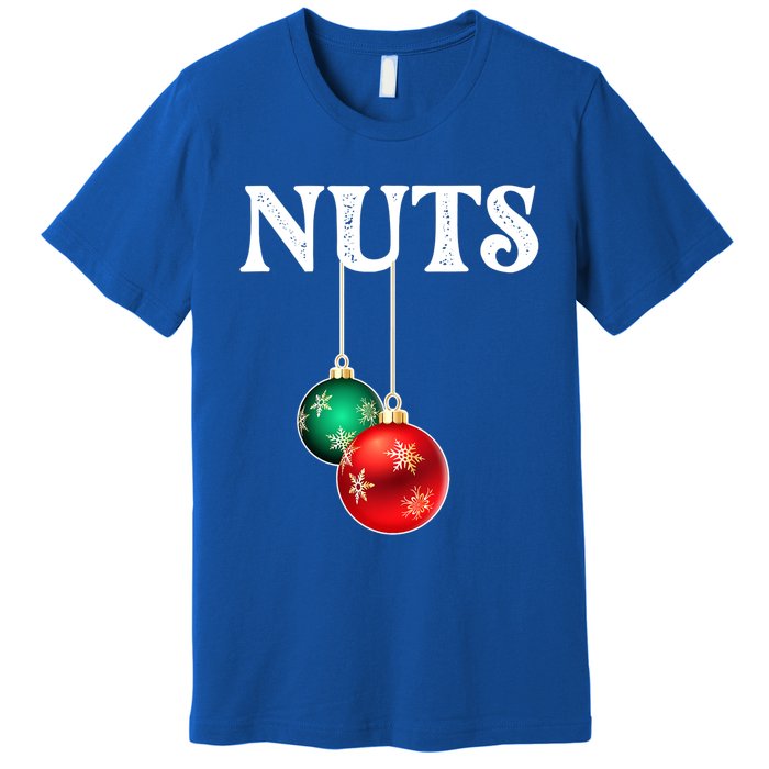 Chest Nuts Matching Chestnuts Christmas Couples Nuts Gift Premium T-Shirt