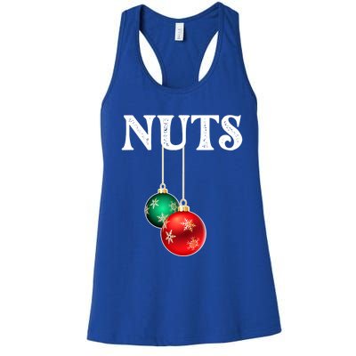 Chest Nuts Matching Chestnuts Christmas Couples Nuts Gift Women's Racerback Tank