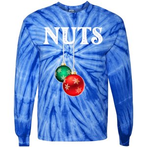 Chest Nuts Matching Chestnuts Christmas Couples Nuts Gift Tie-Dye Long Sleeve Shirt