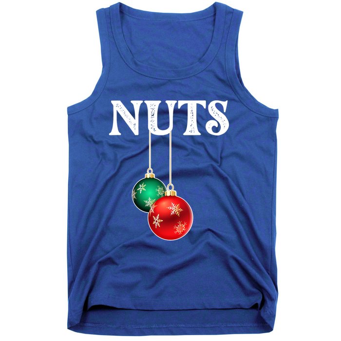 Chest Nuts Matching Chestnuts Christmas Couples Nuts Gift Tank Top