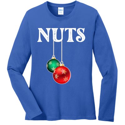 Chest Nuts Matching Chestnuts Christmas Couples Nuts Gift Ladies Long Sleeve Shirt