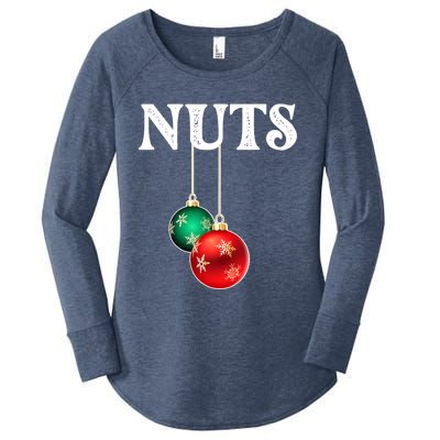 Chest Nuts Matching Chestnuts Christmas Couples Nuts Gift Women's Perfect Tri Tunic Long Sleeve Shirt