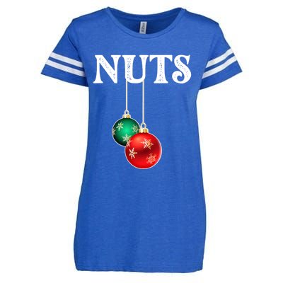 Chest Nuts Matching Chestnuts Christmas Couples Nuts Gift Enza Ladies Jersey Football T-Shirt