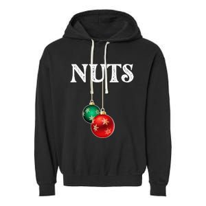 Chest Nuts Matching Chestnuts Christmas Couples Nuts Garment-Dyed Fleece Hoodie