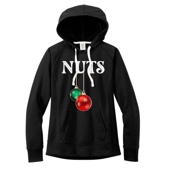 Chest Nuts Matching Chestnuts Christmas Couples Nuts Women's Fleece Hoodie