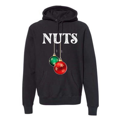 Chest Nuts Matching Chestnuts Christmas Couples Nuts Premium Hoodie