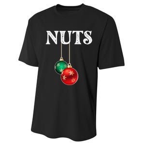 Chest Nuts Matching Chestnuts Christmas Couples Nuts Performance Sprint T-Shirt