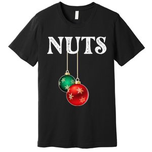 Chest Nuts Matching Chestnuts Christmas Couples Nuts Premium T-Shirt