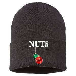 Chest Nuts Matching Chestnuts Christmas Couples Nuts Sustainable Knit Beanie