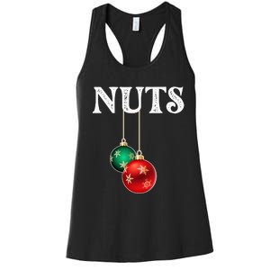 Chest Nuts Matching Chestnuts Christmas Couples Nuts Women's Racerback Tank