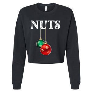 Chest Nuts Matching Chestnuts Christmas Couples Nuts Cropped Pullover Crew