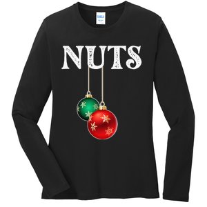 Chest Nuts Matching Chestnuts Christmas Couples Nuts Ladies Long Sleeve Shirt