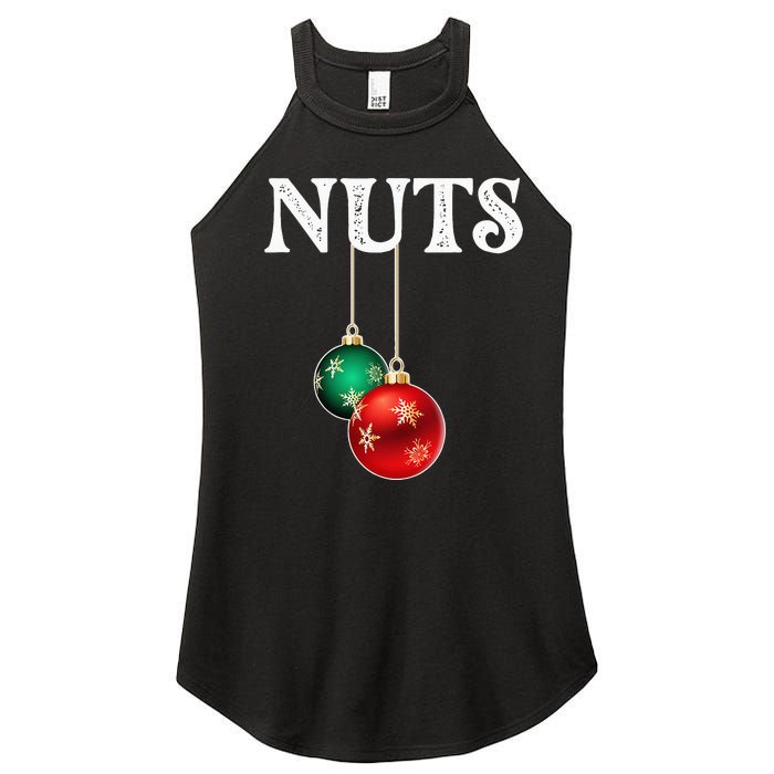 Chest Nuts Matching Chestnuts Christmas Couples Nuts Women's Perfect Tri Rocker Tank