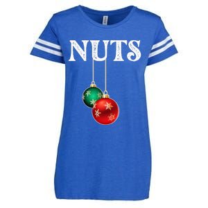 Chest Nuts Matching Chestnuts Christmas Couples Nuts Enza Ladies Jersey Football T-Shirt