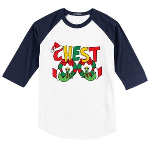 Chest Nuts Matching Chestnuts Funny Christmas Couples Nuts Gift Baseball Sleeve Shirt