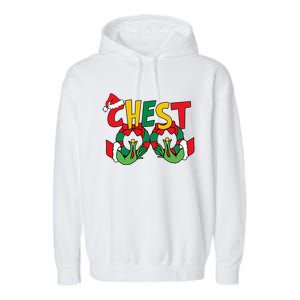 Chest Nuts Matching Chestnuts Funny Christmas Couples Nuts Gift Garment-Dyed Fleece Hoodie